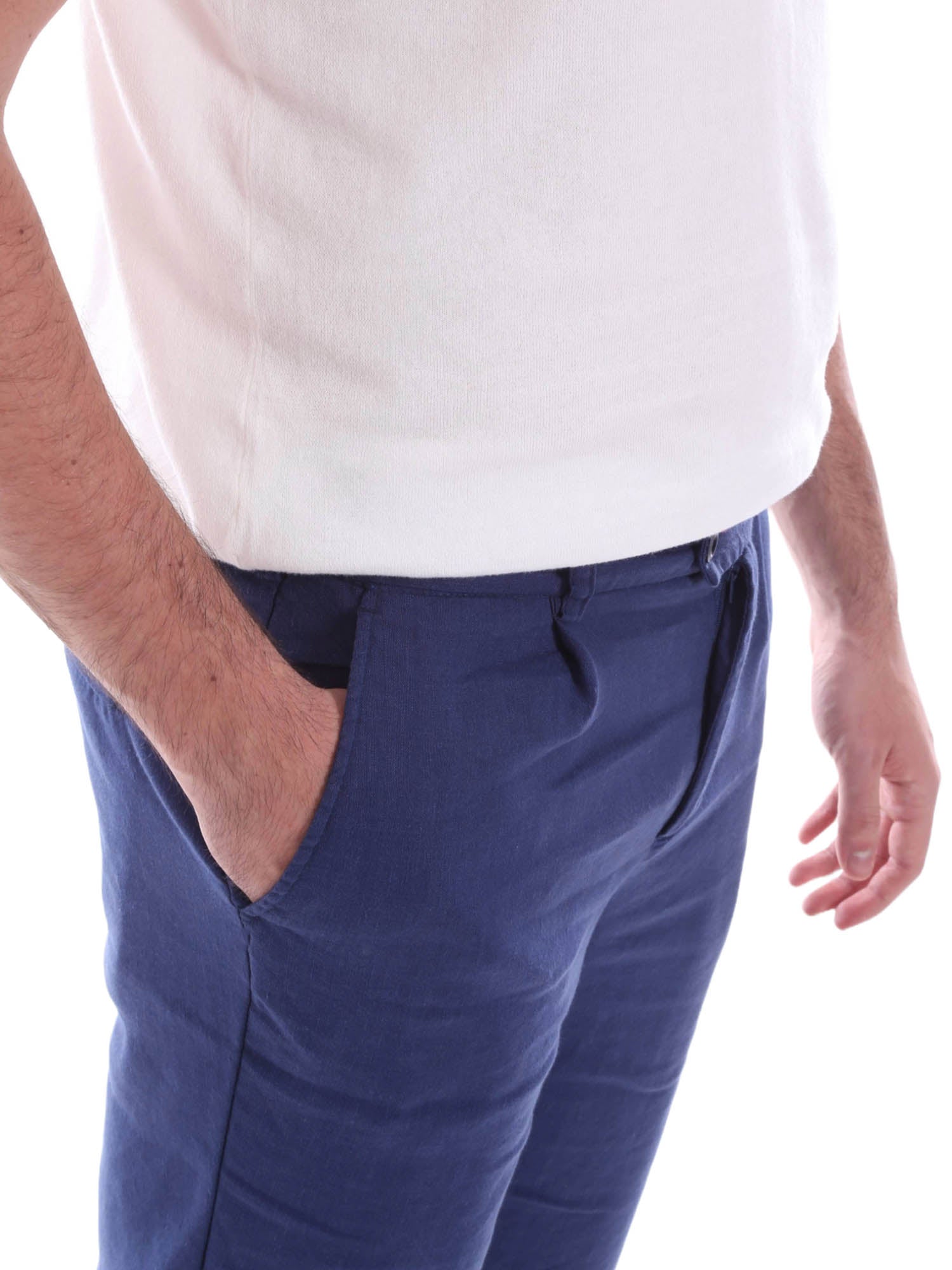 Pantaloni Blu Chiaro Sseinse