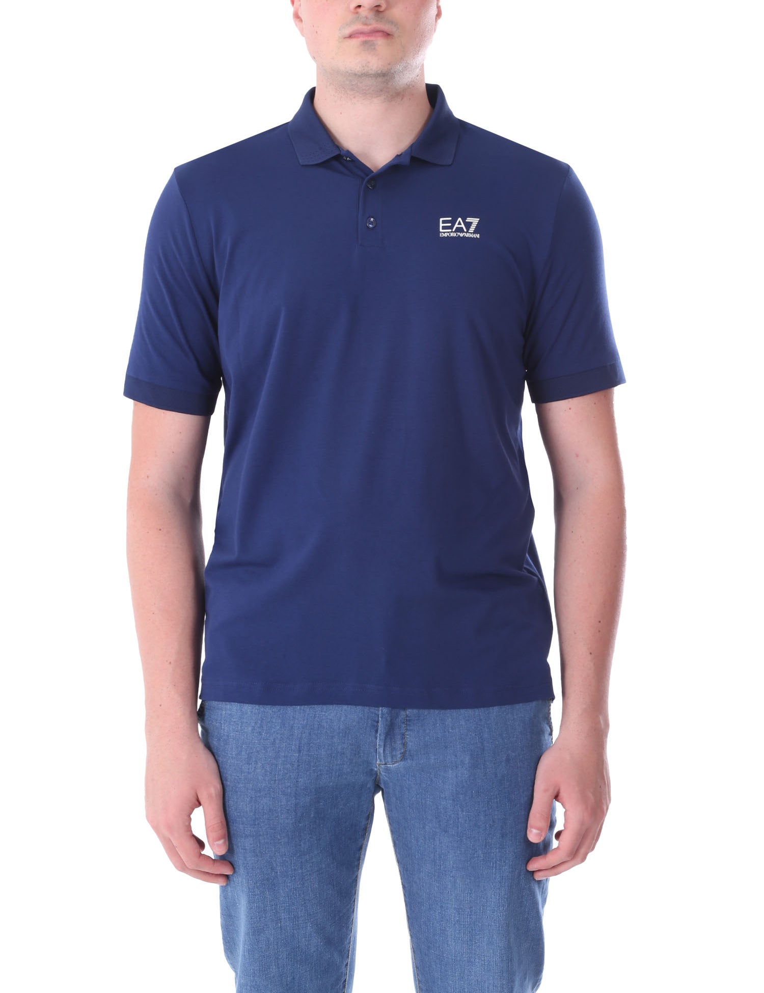Polo Blu Chiaro Ea7 Emporio Armani