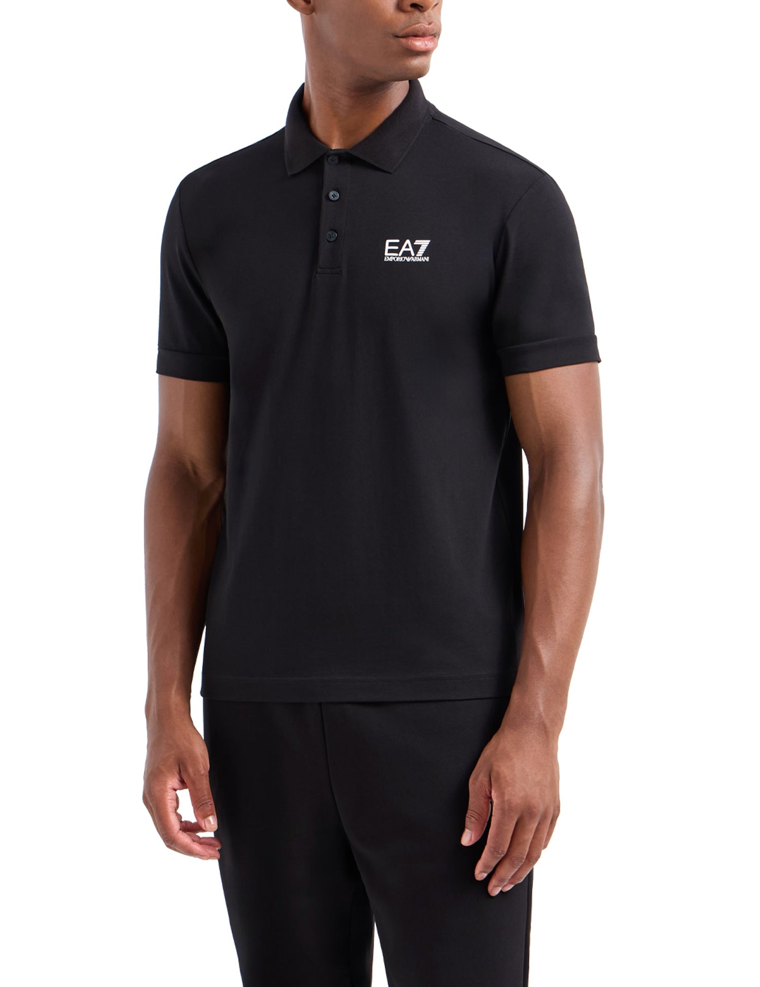 Polo Nero Ea7 Emporio Armani