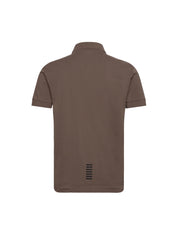 Polo Marrone Ea7 Emporio Armani