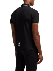 Polo Nero Ea7 Emporio Armani