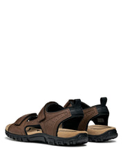 Sandali con strappi Marrone Geox