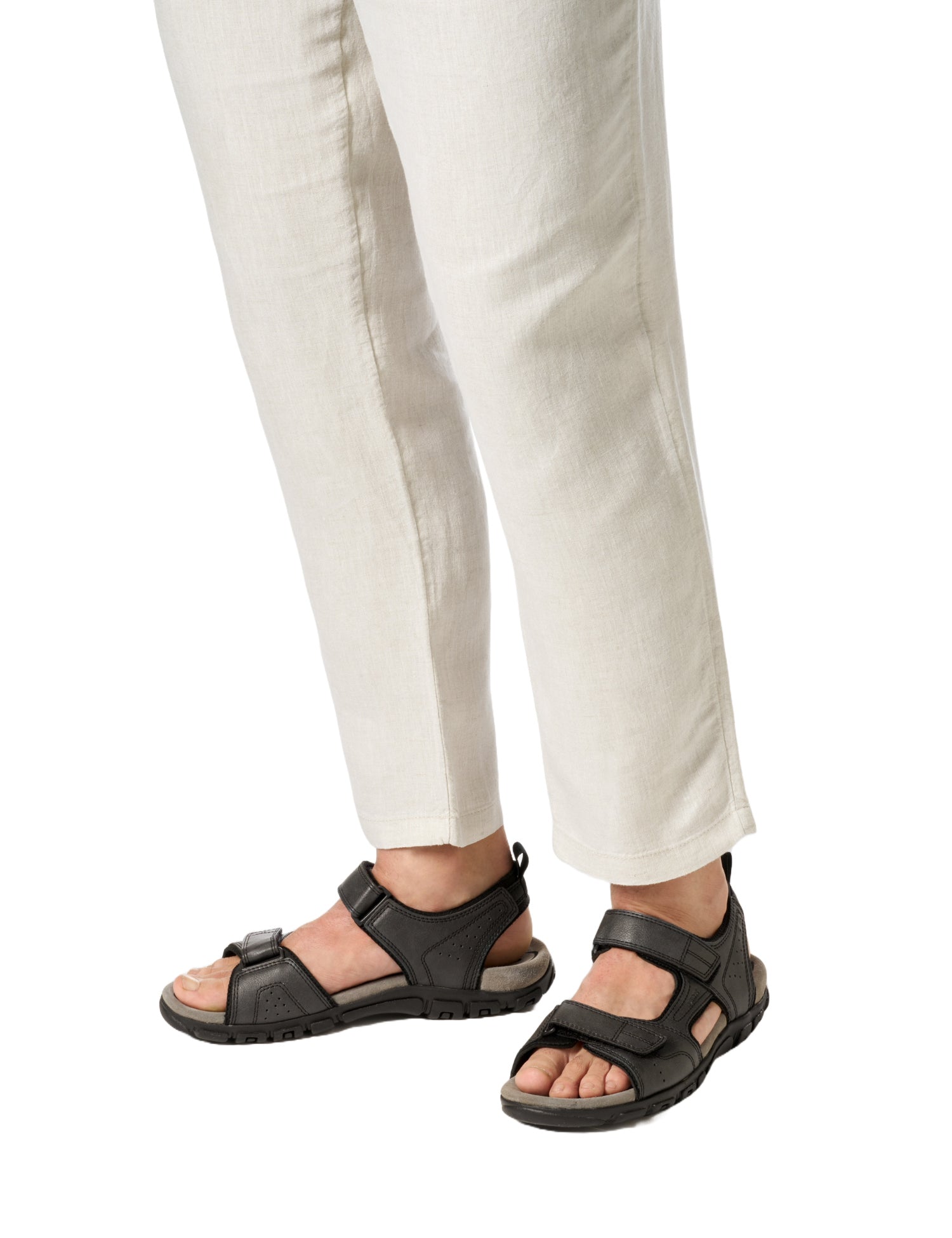 Sandali con strappi Nero Geox