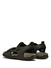 Sandali con strappi Nero Geox