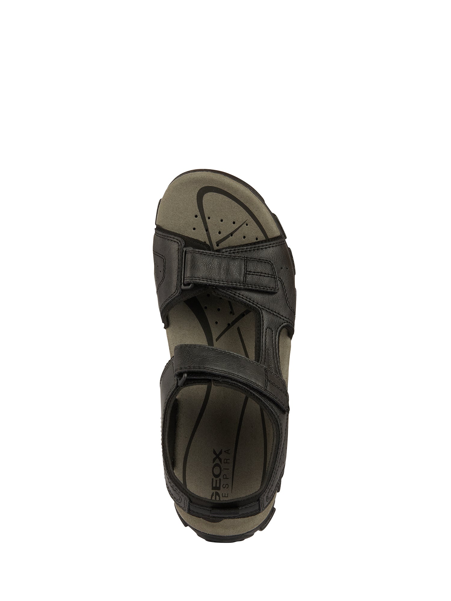 Sandali con strappi Nero Geox