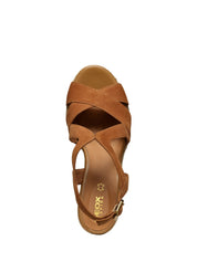 Sandali zeppa Marrone Geox