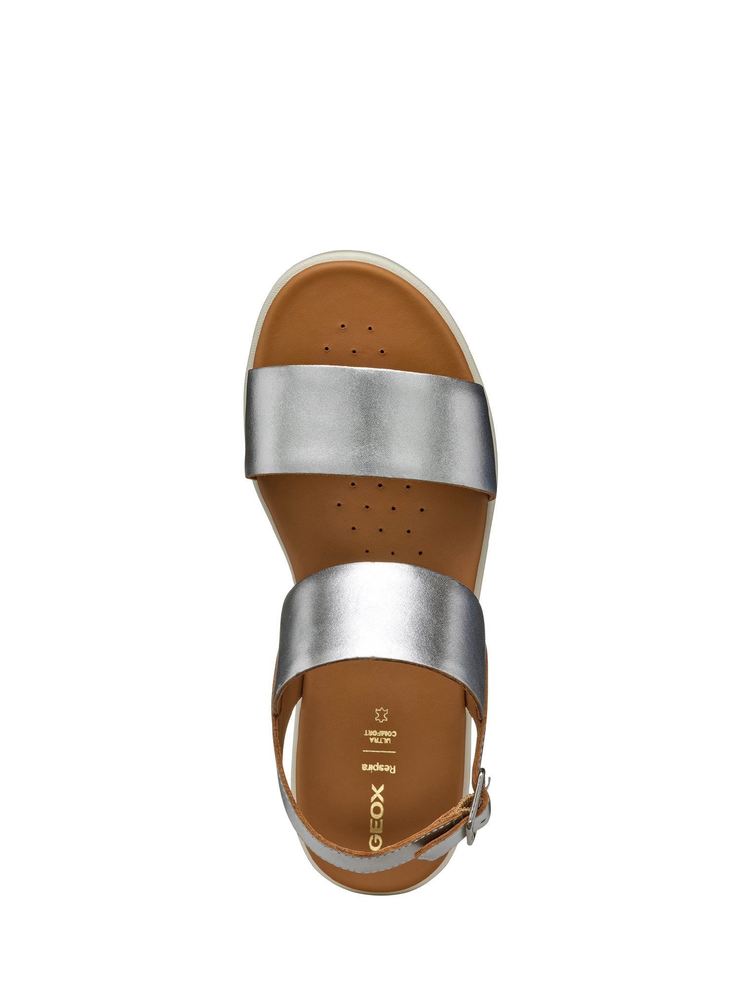 Sandali zeppa Argentato Geox
