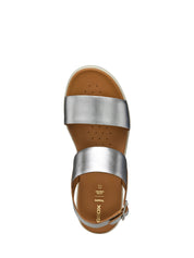 Sandali zeppa Argentato Geox