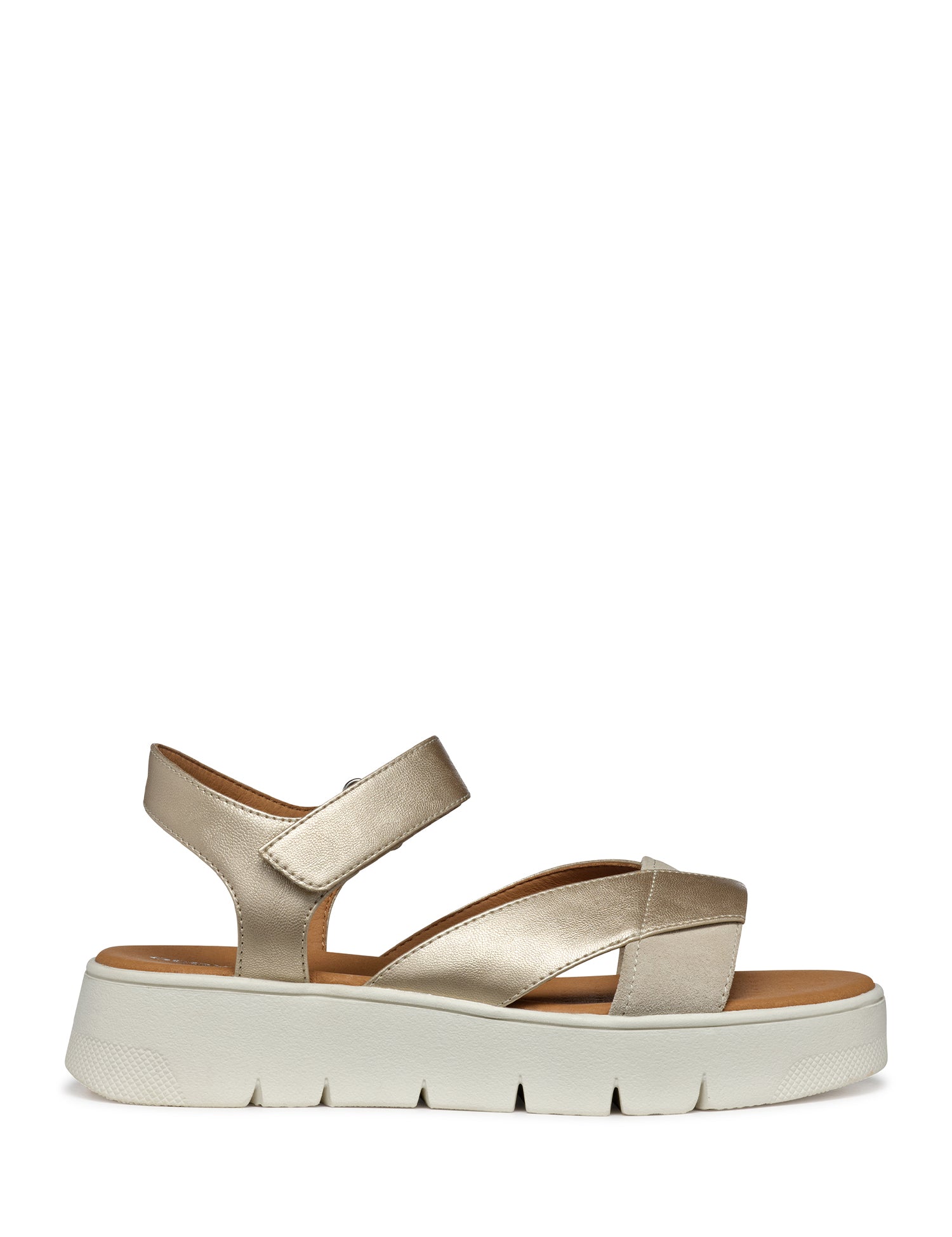 Sandali con strappi Dorato Geox