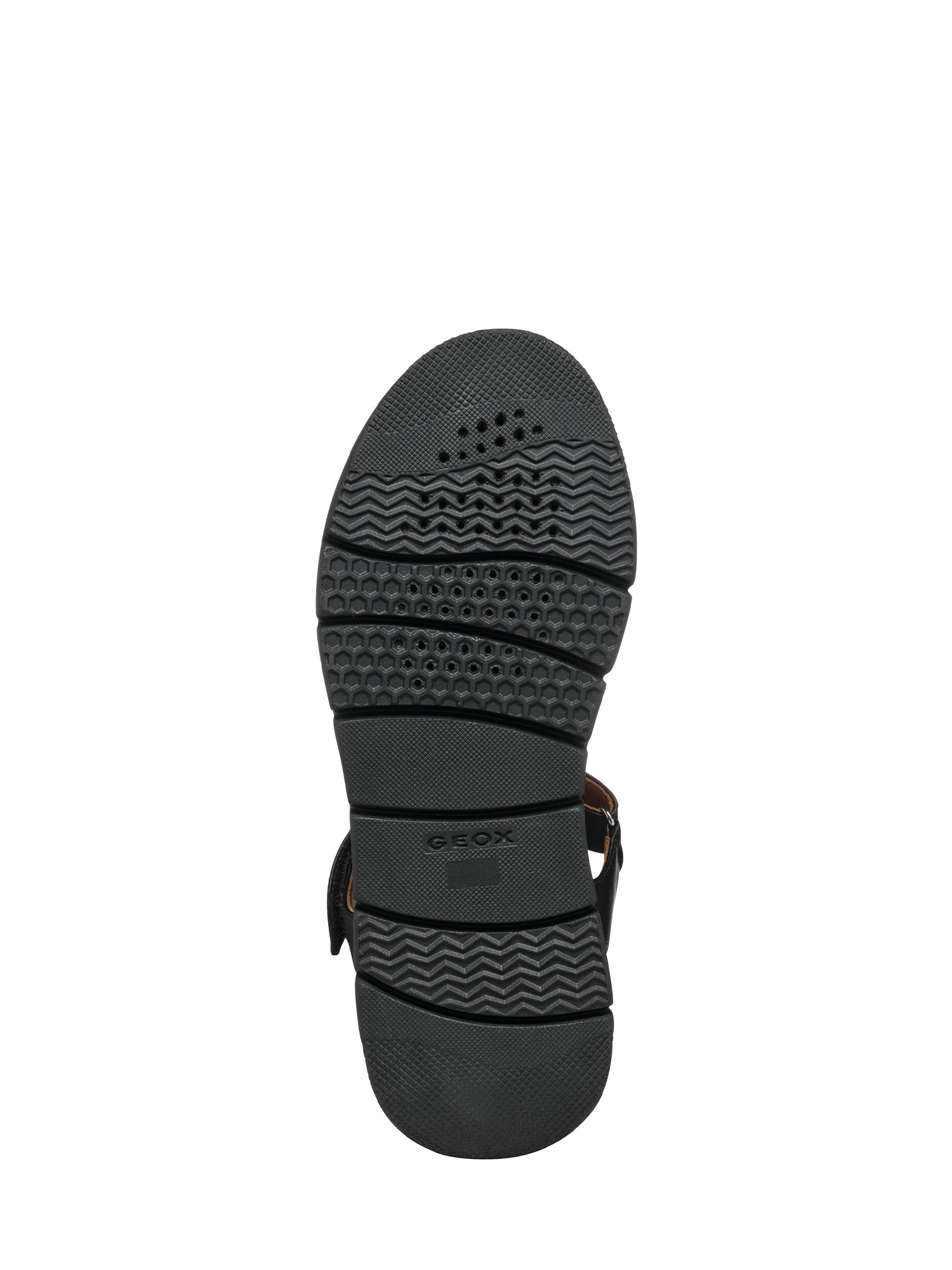 Sandali con strappi Nero Geox