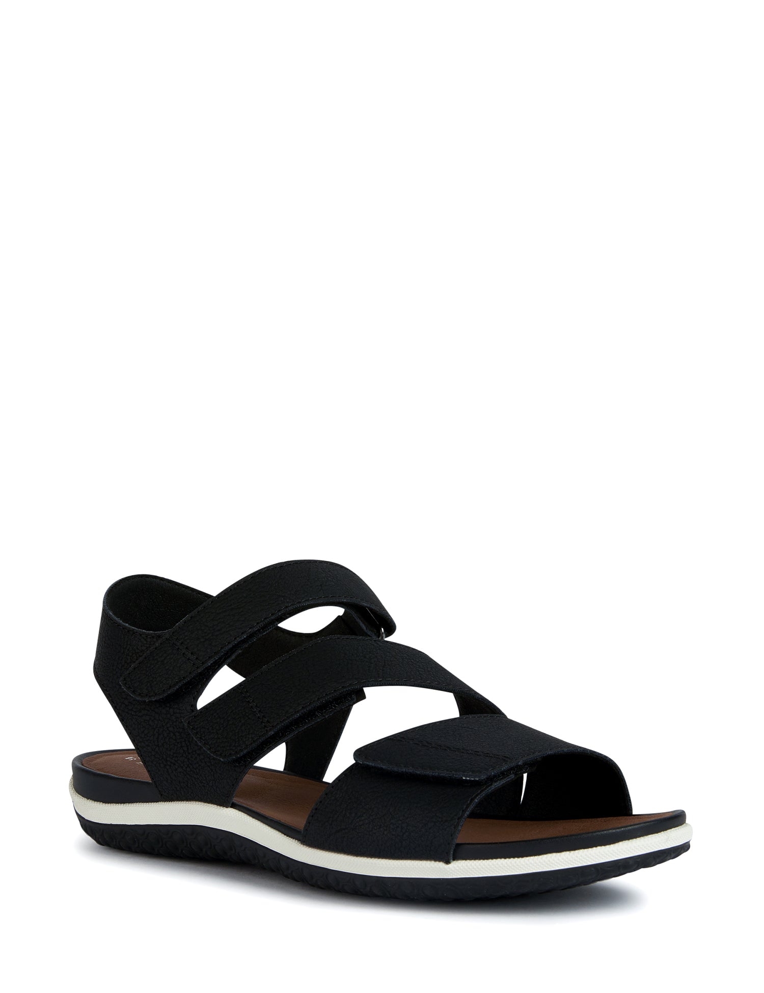 Sandali con strappi Nero Geox