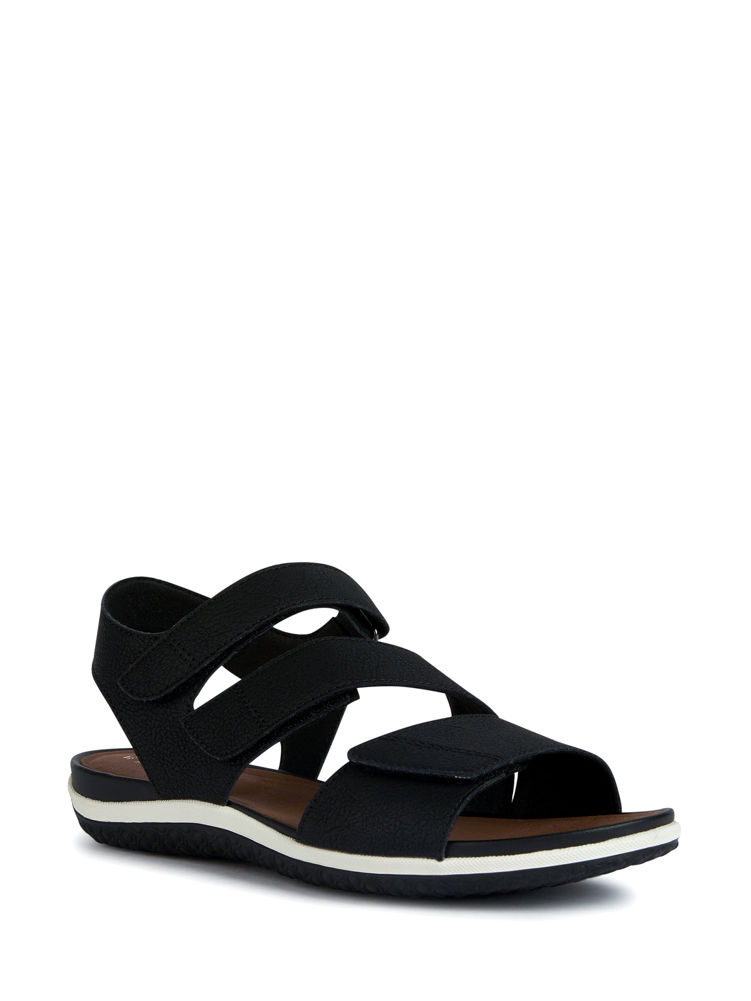 Sandali con strappi Nero Geox