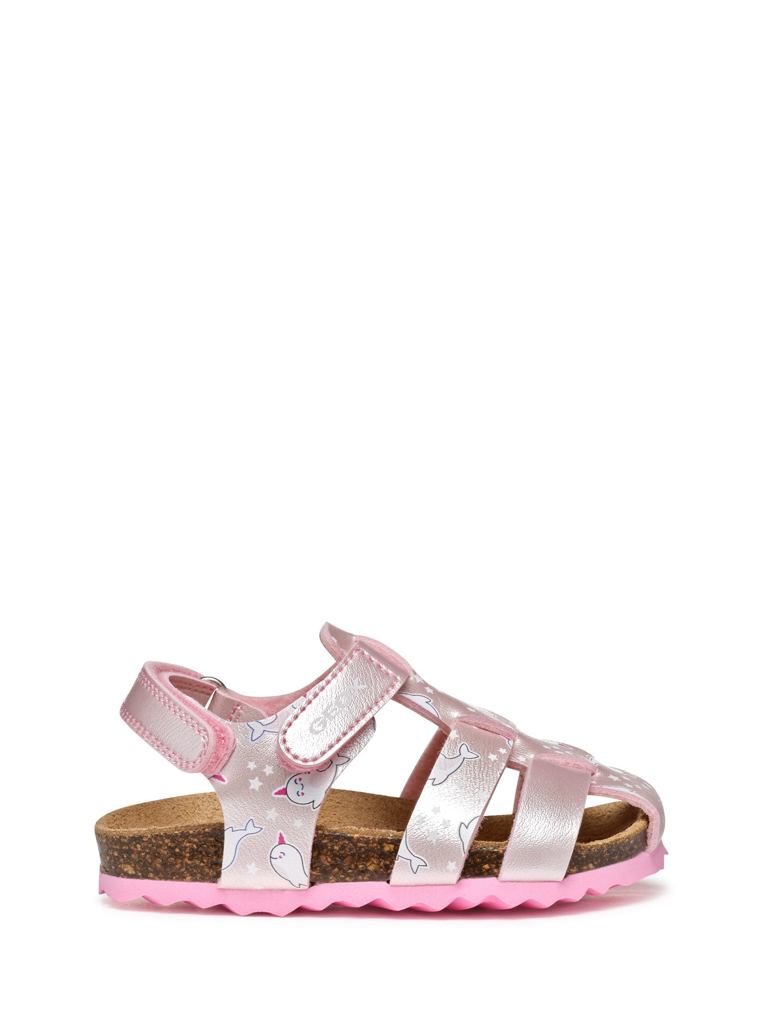 Sandali con strappi Rosa Geox