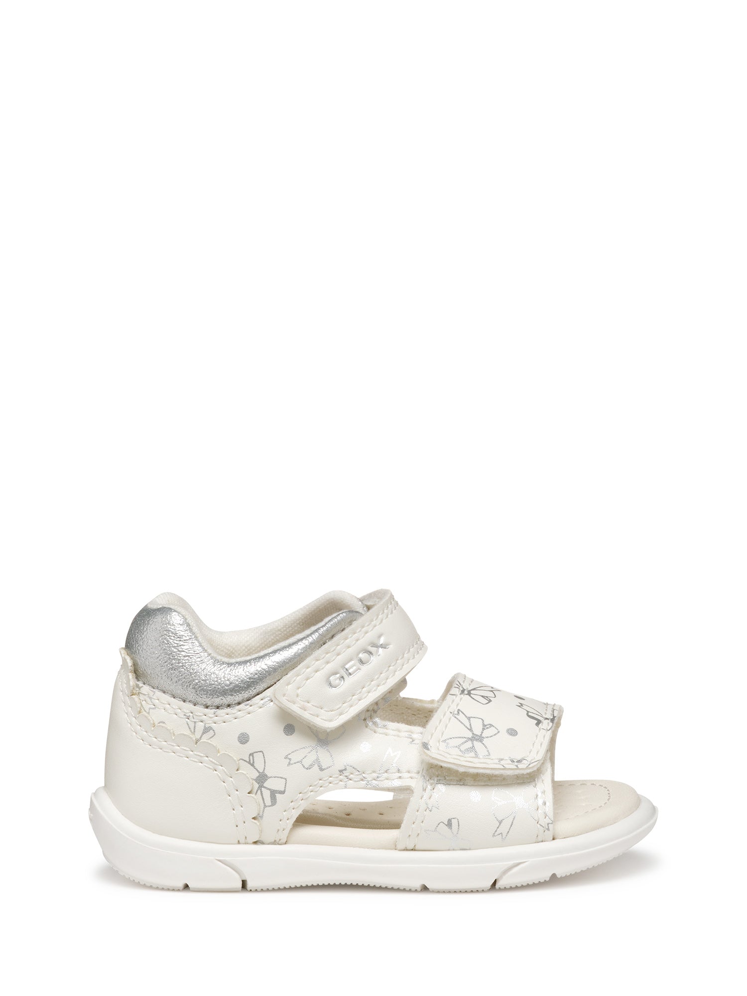 Sandali con strappi Bianco Geox