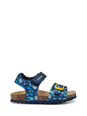 Sandali con strappi Blu Geox