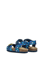 Sandali con strappi Blu Geox