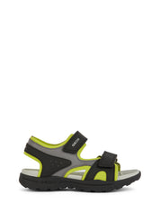 Sandali con strappi Nero Geox