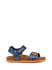 Sandali con strappi Blu Geox