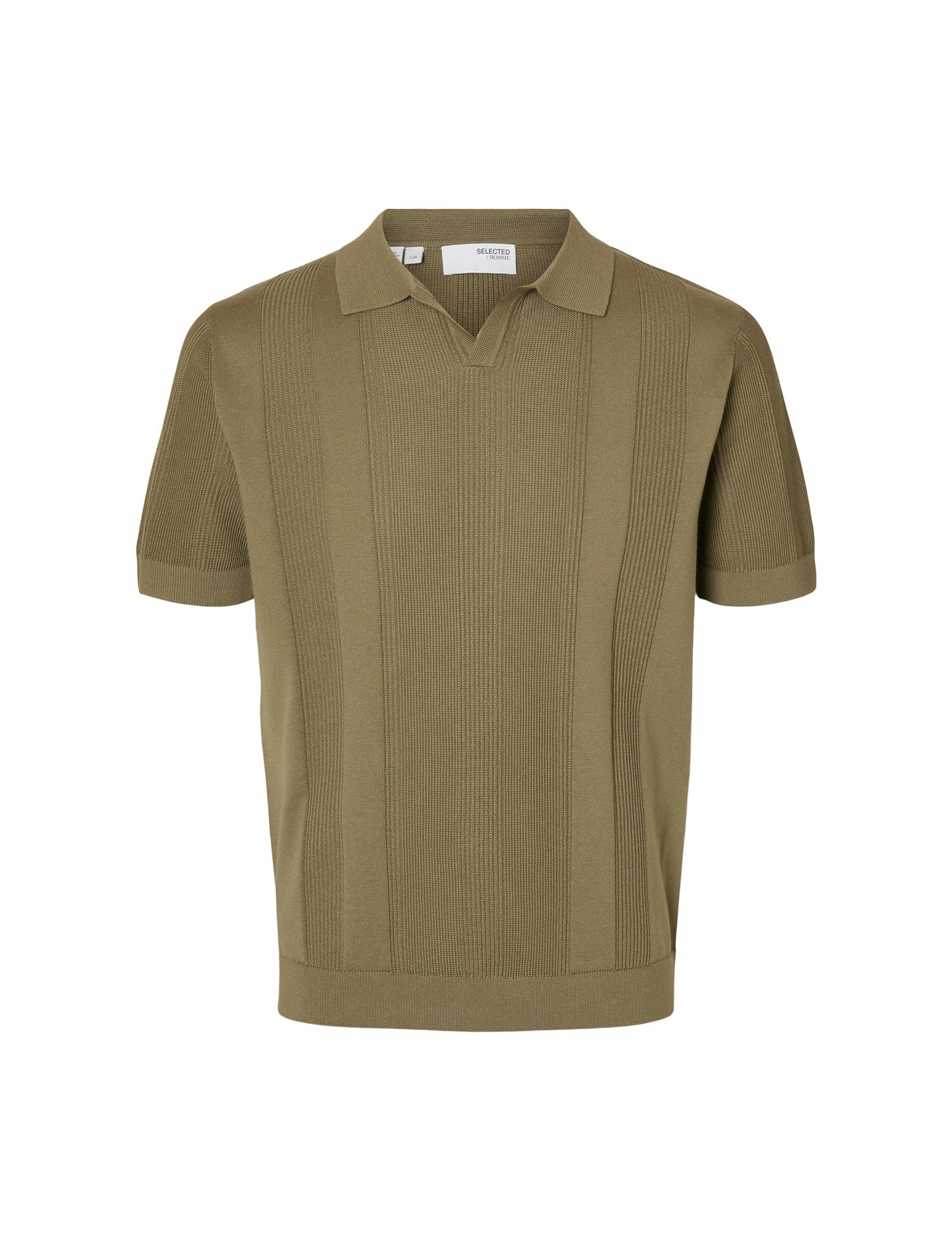 Polo Verde Selected Homme Black