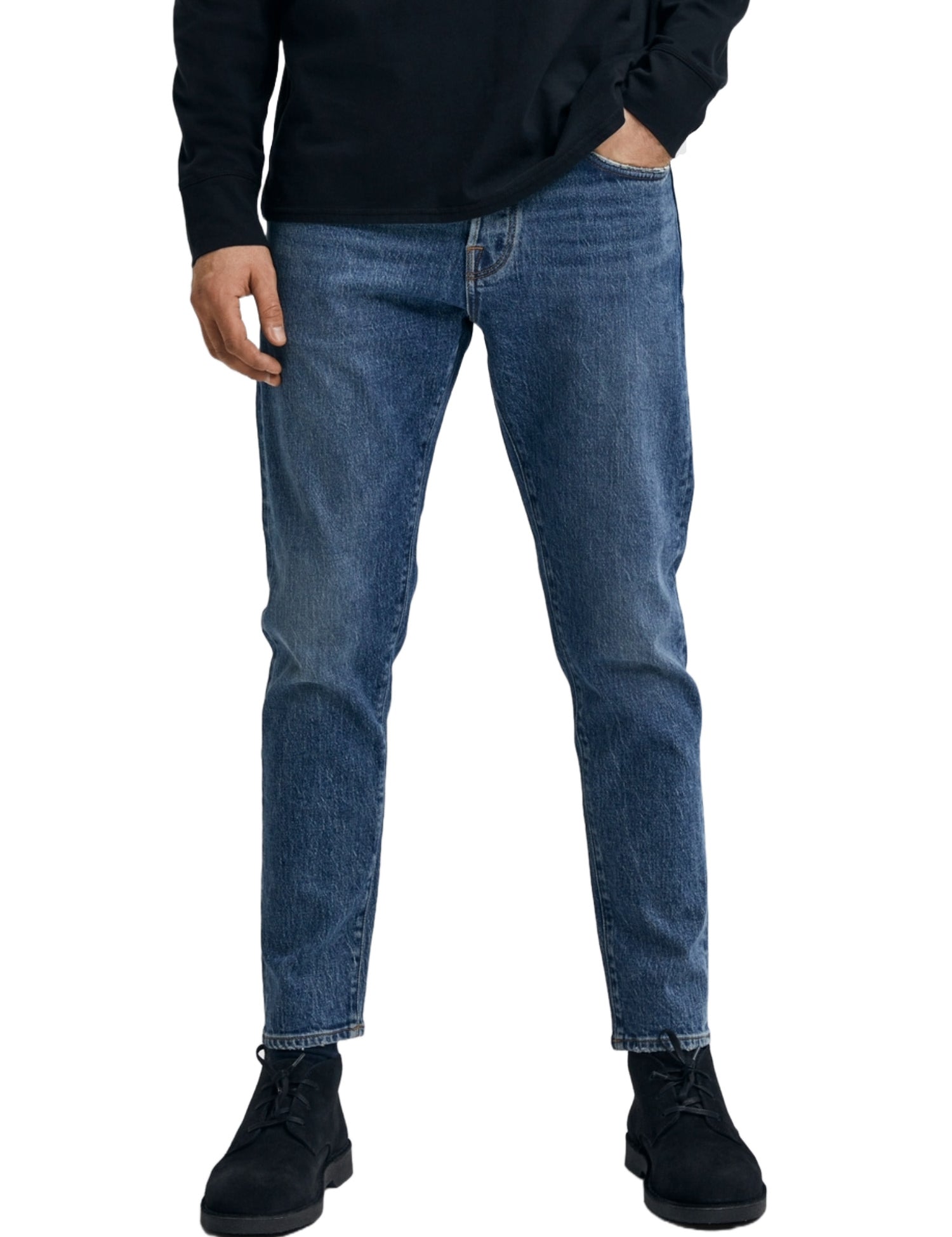 Jeans Blu Selected Homme Black