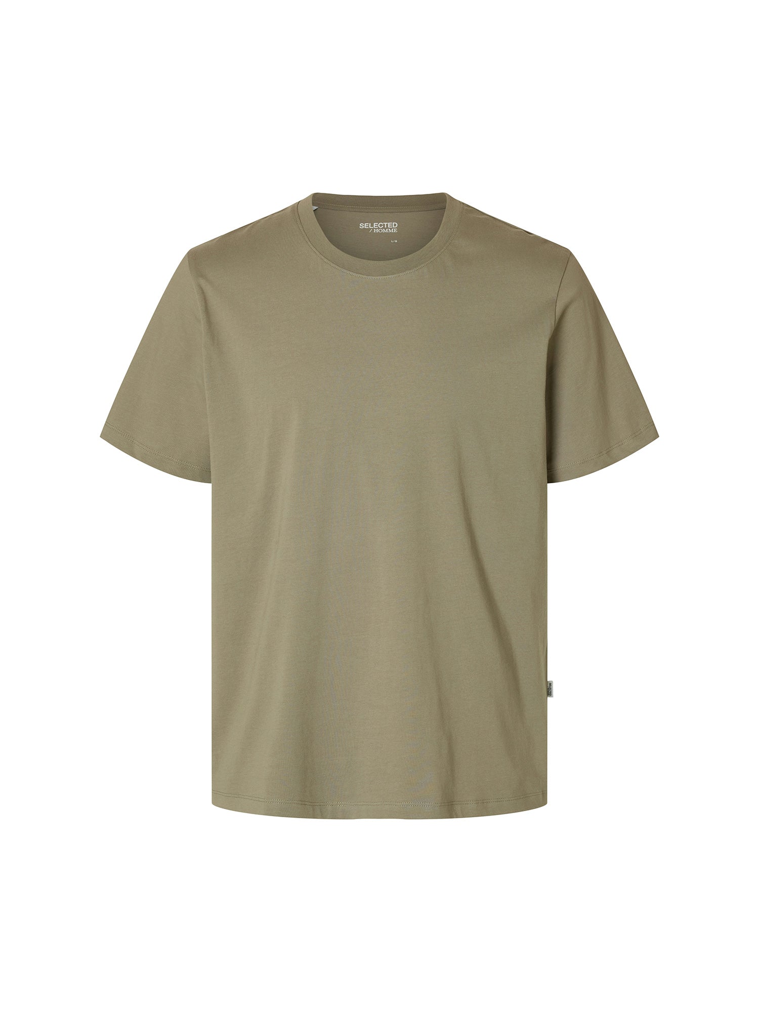 T-shirt Verde Selected Homme Black