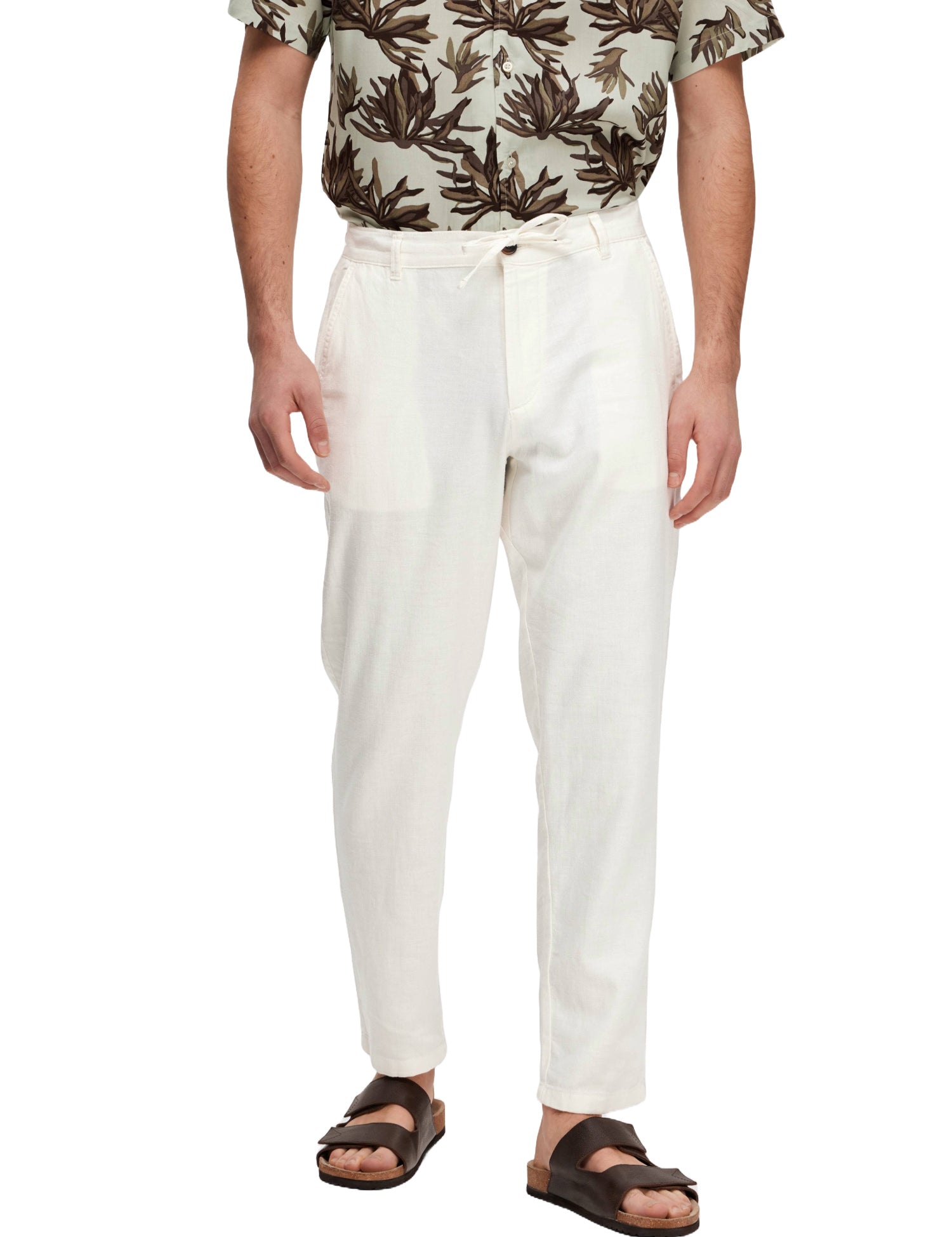 Pantaloni Bianco Selected Homme Black