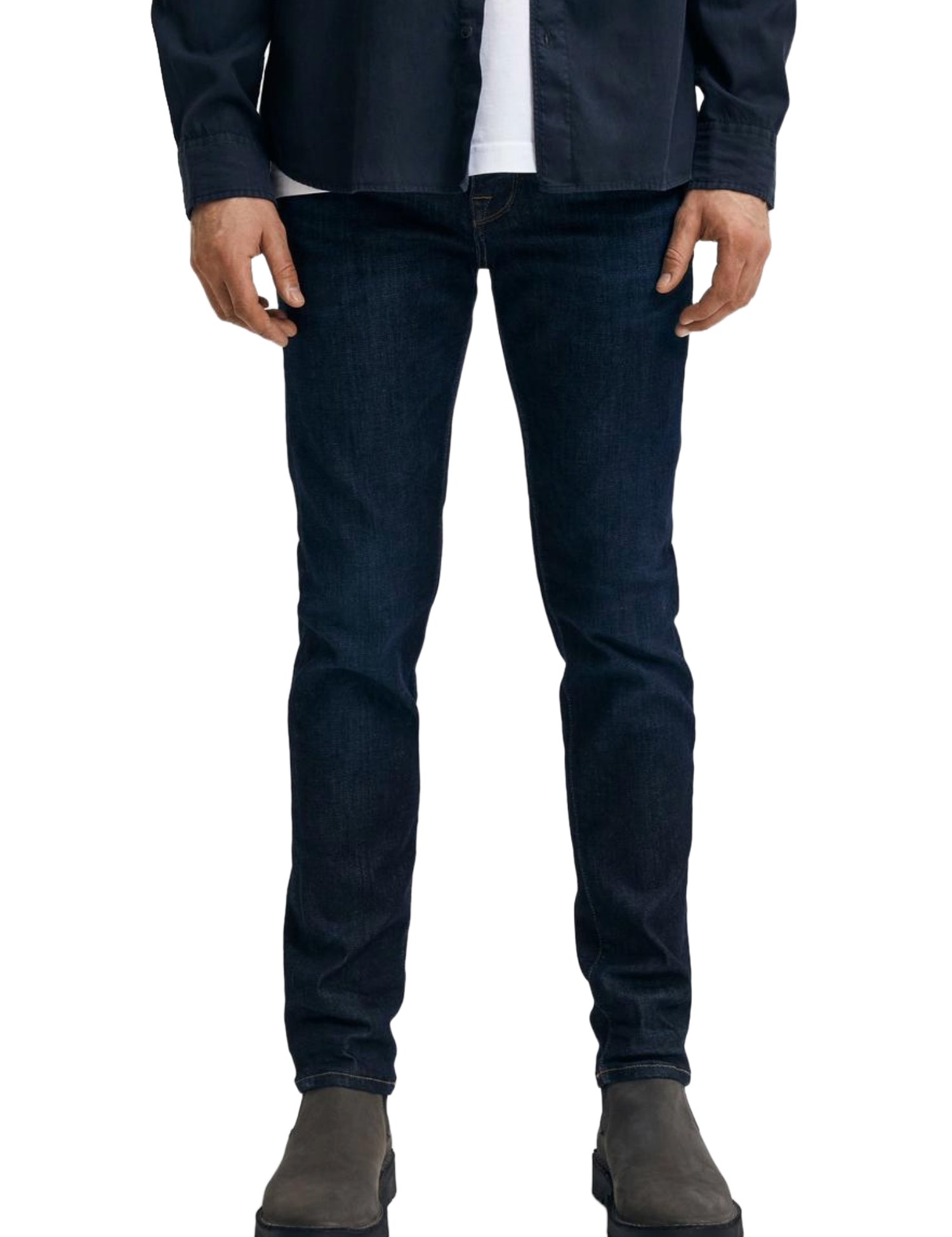 Jeans Blu Scuro Selected Homme Black