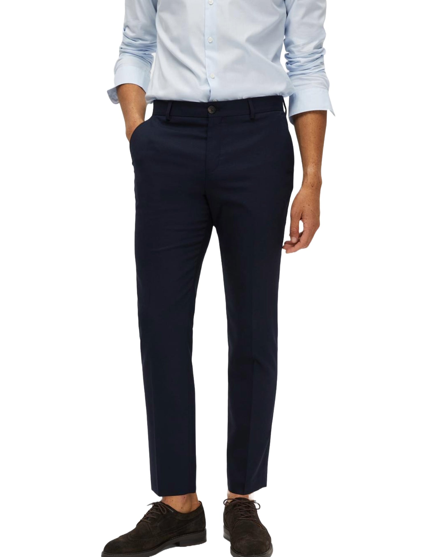 Pantaloni Blu Scuro Selected Homme Black