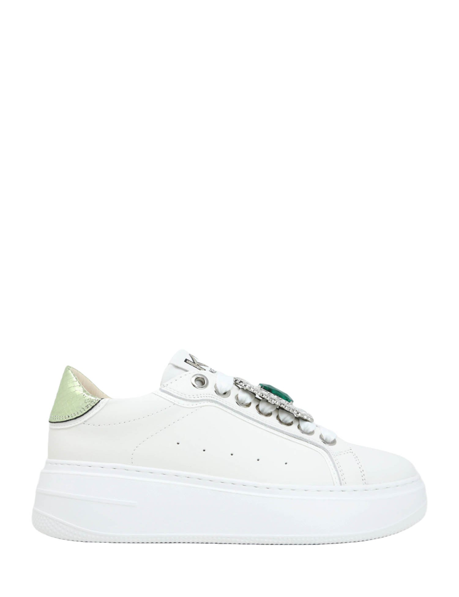 Sneakers Bianco Verde Keys