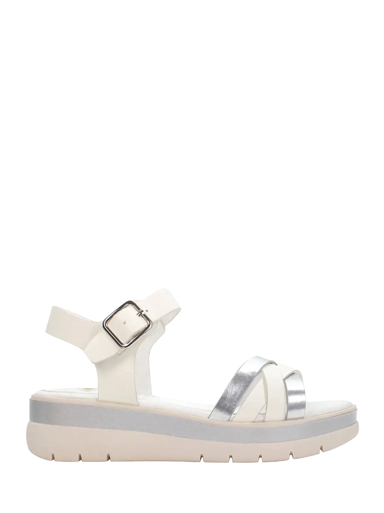 Sandali zeppa Bianco Lumberjack