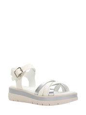 Sandali zeppa Bianco Lumberjack