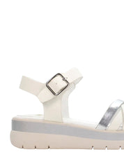 Sandali zeppa Bianco Lumberjack