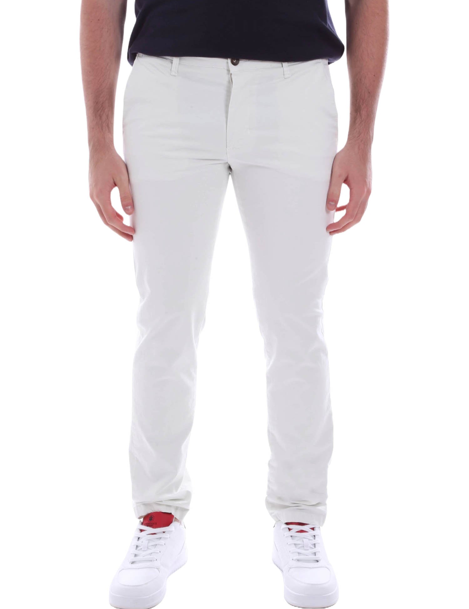 Pantaloni Bianco Borgoni Milano