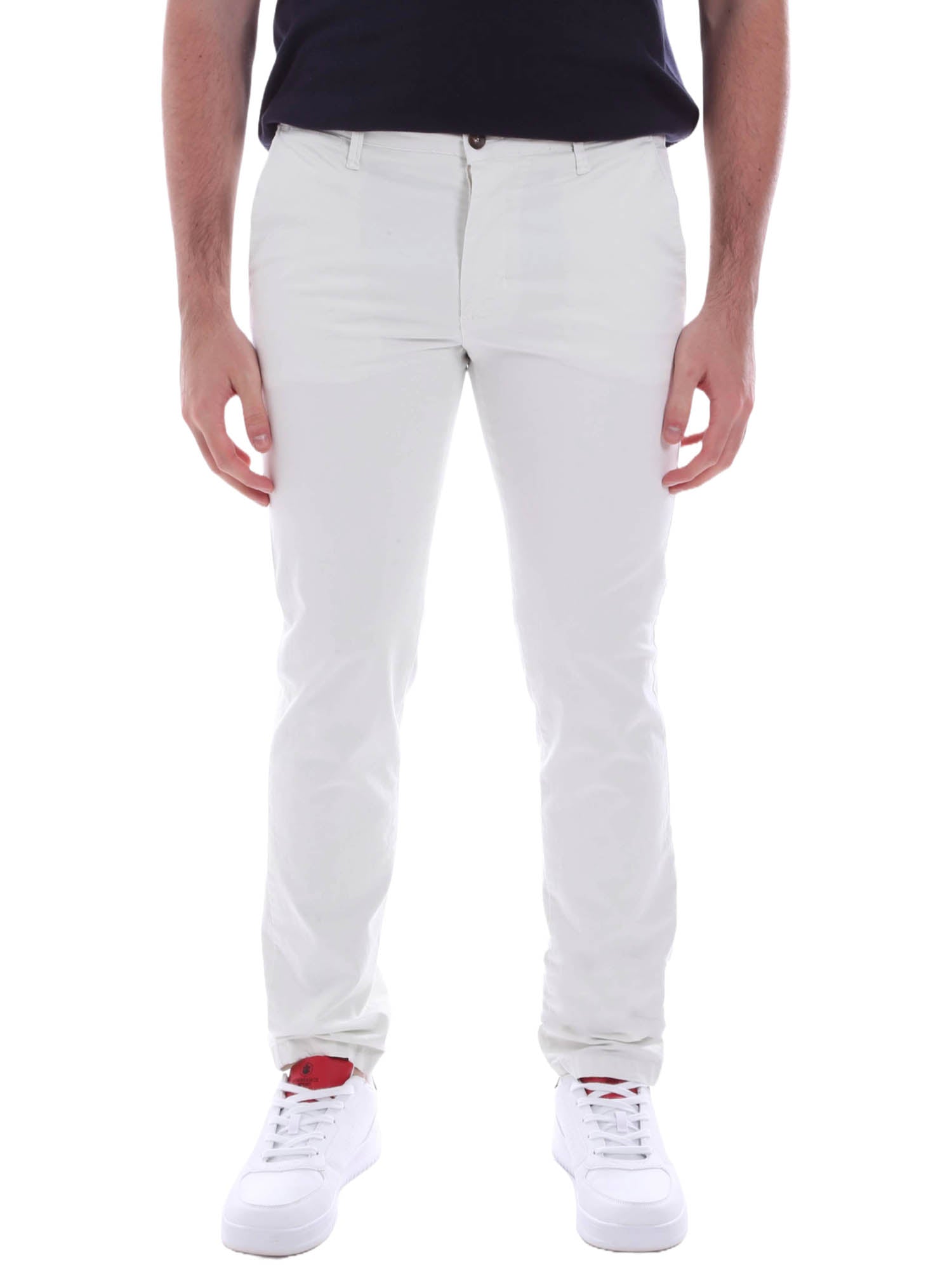 Pantaloni Bianco Borgoni Milano