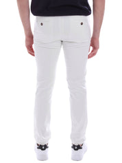 Pantaloni Bianco Borgoni Milano