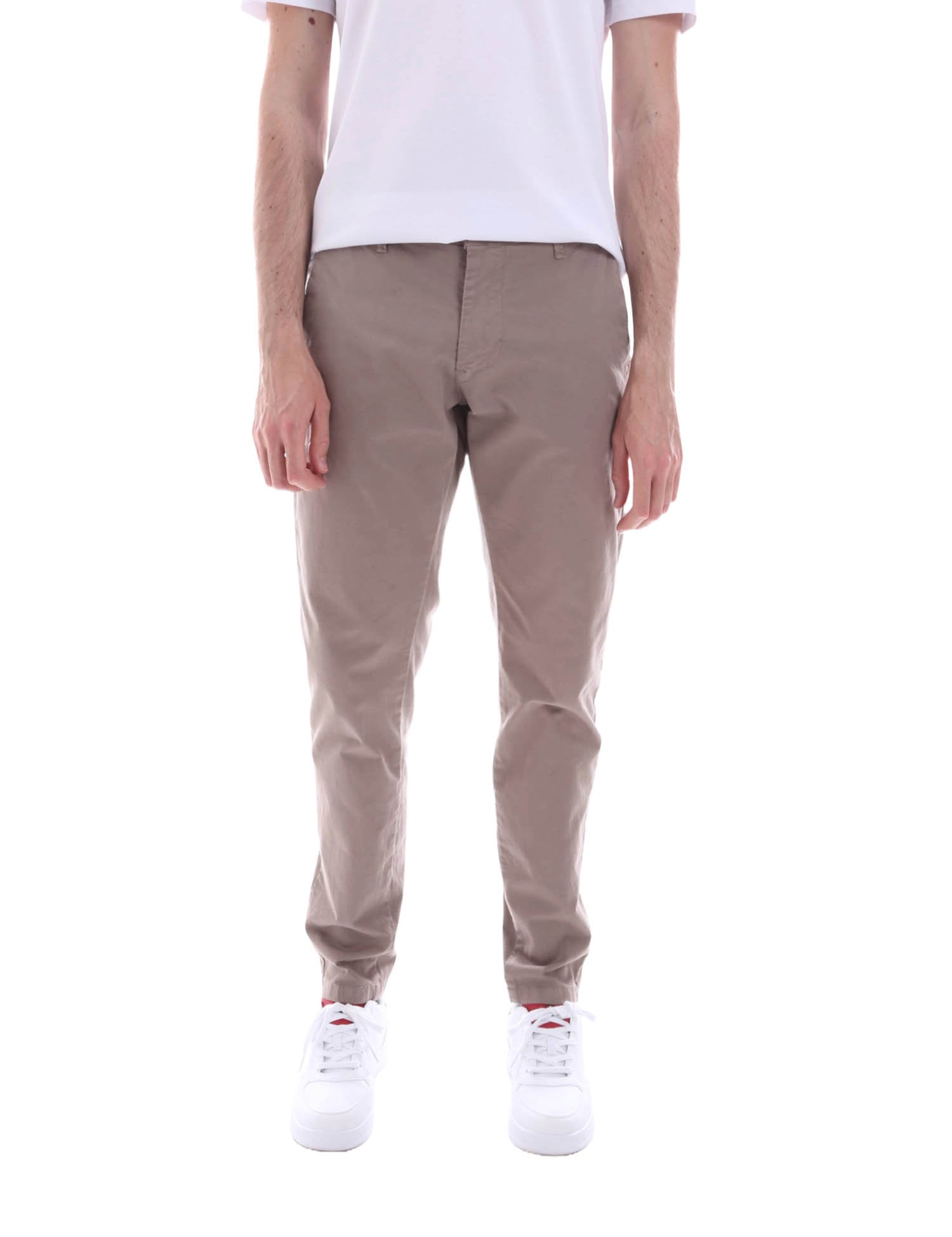 Pantaloni Beige Borgoni Milano