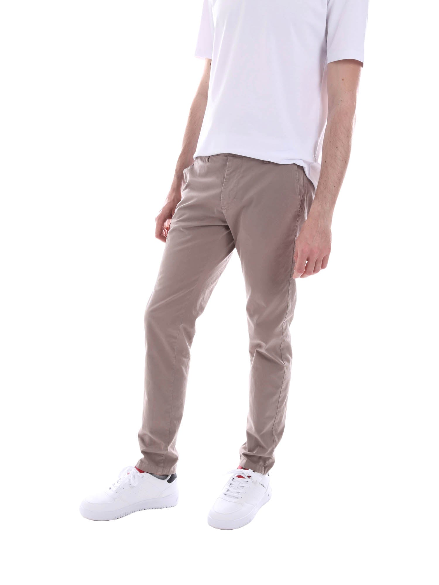 Pantaloni Beige Borgoni Milano