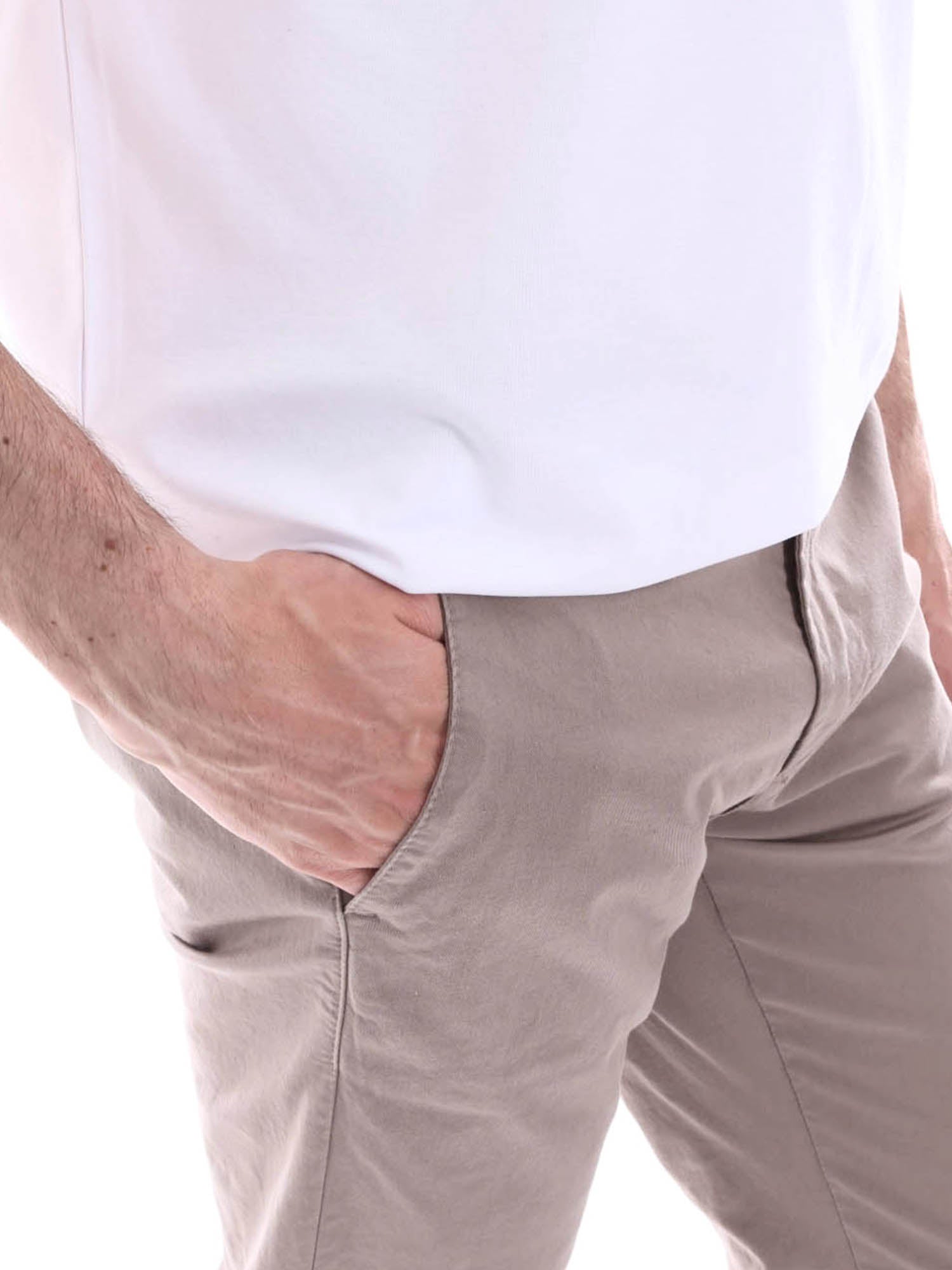 Pantaloni Beige Borgoni Milano