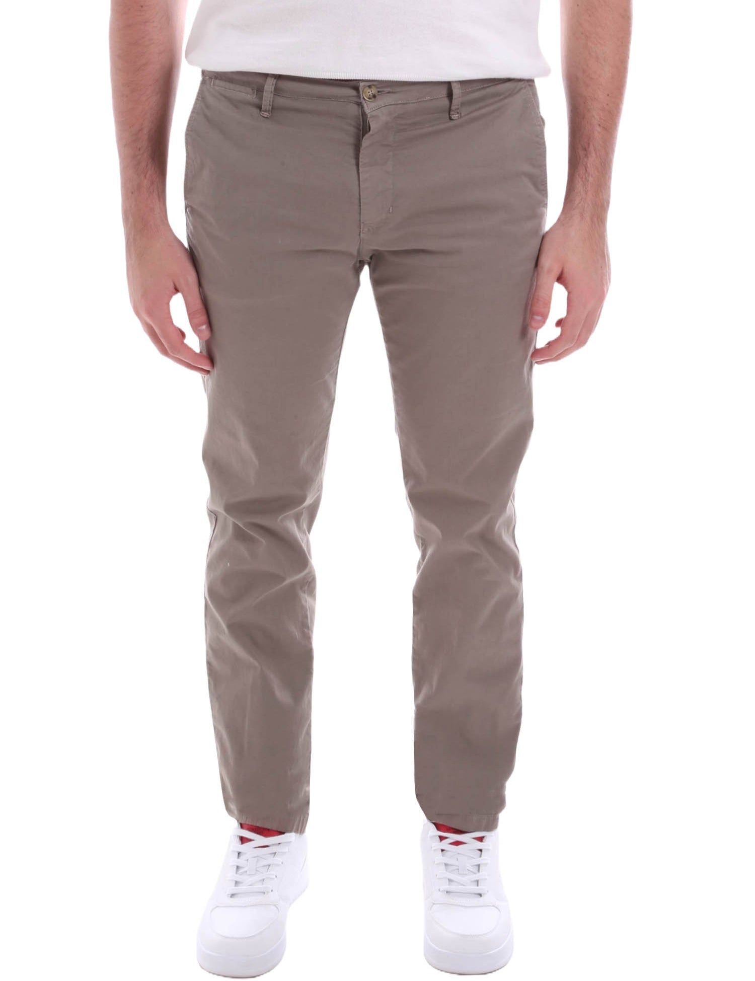 Pantaloni Tortora Borgoni Milano