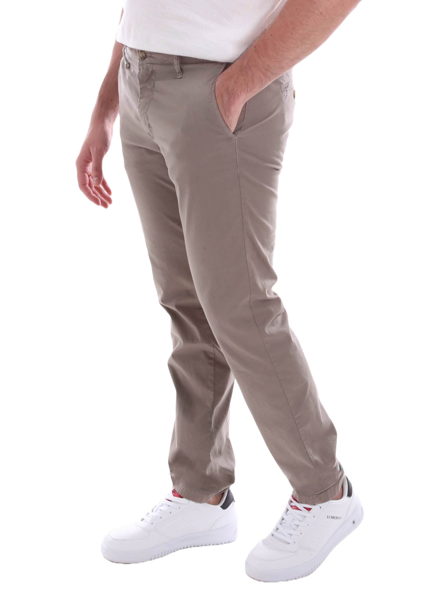 Pantaloni Tortora Borgoni Milano