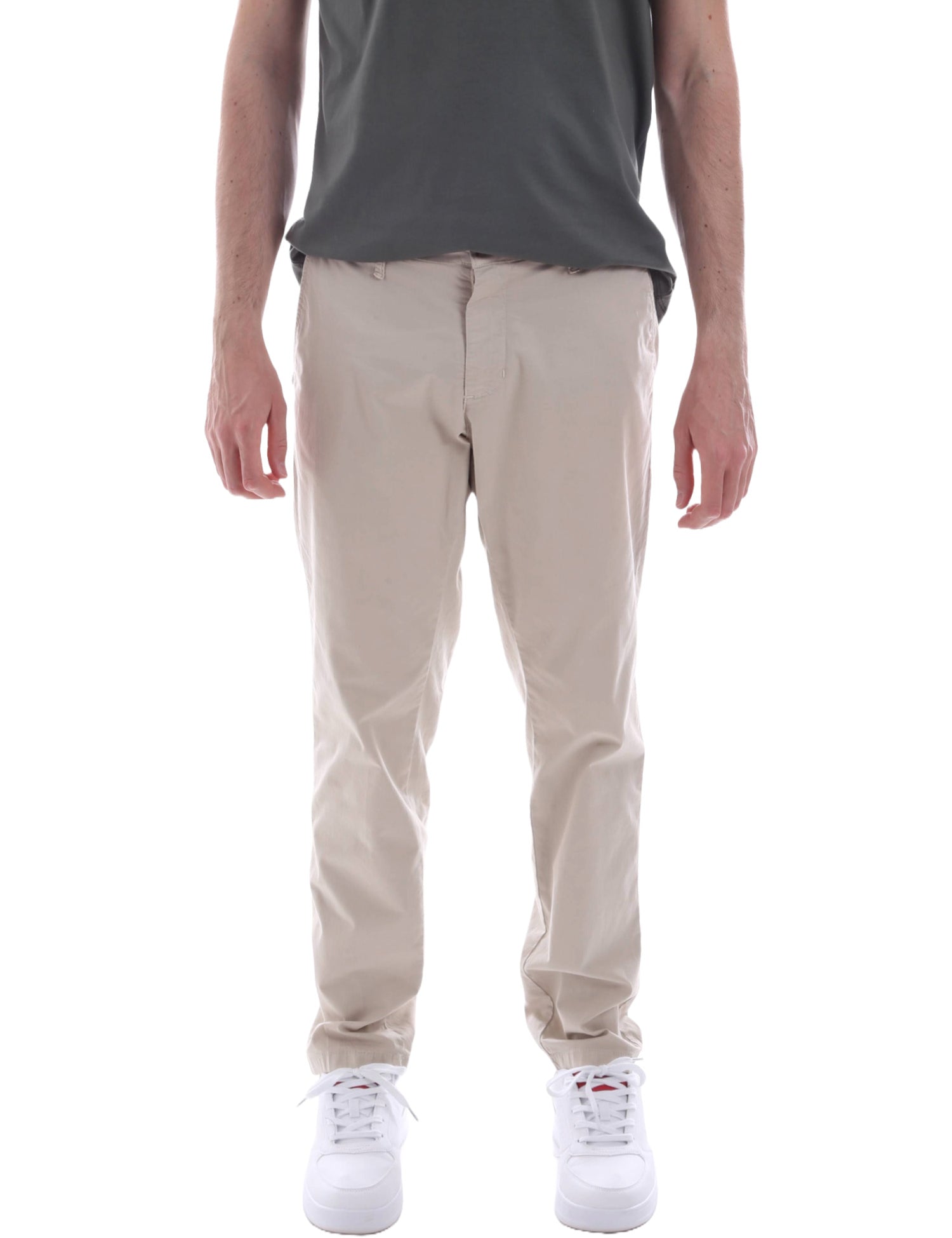 Pantaloni Beige Borgoni Milano