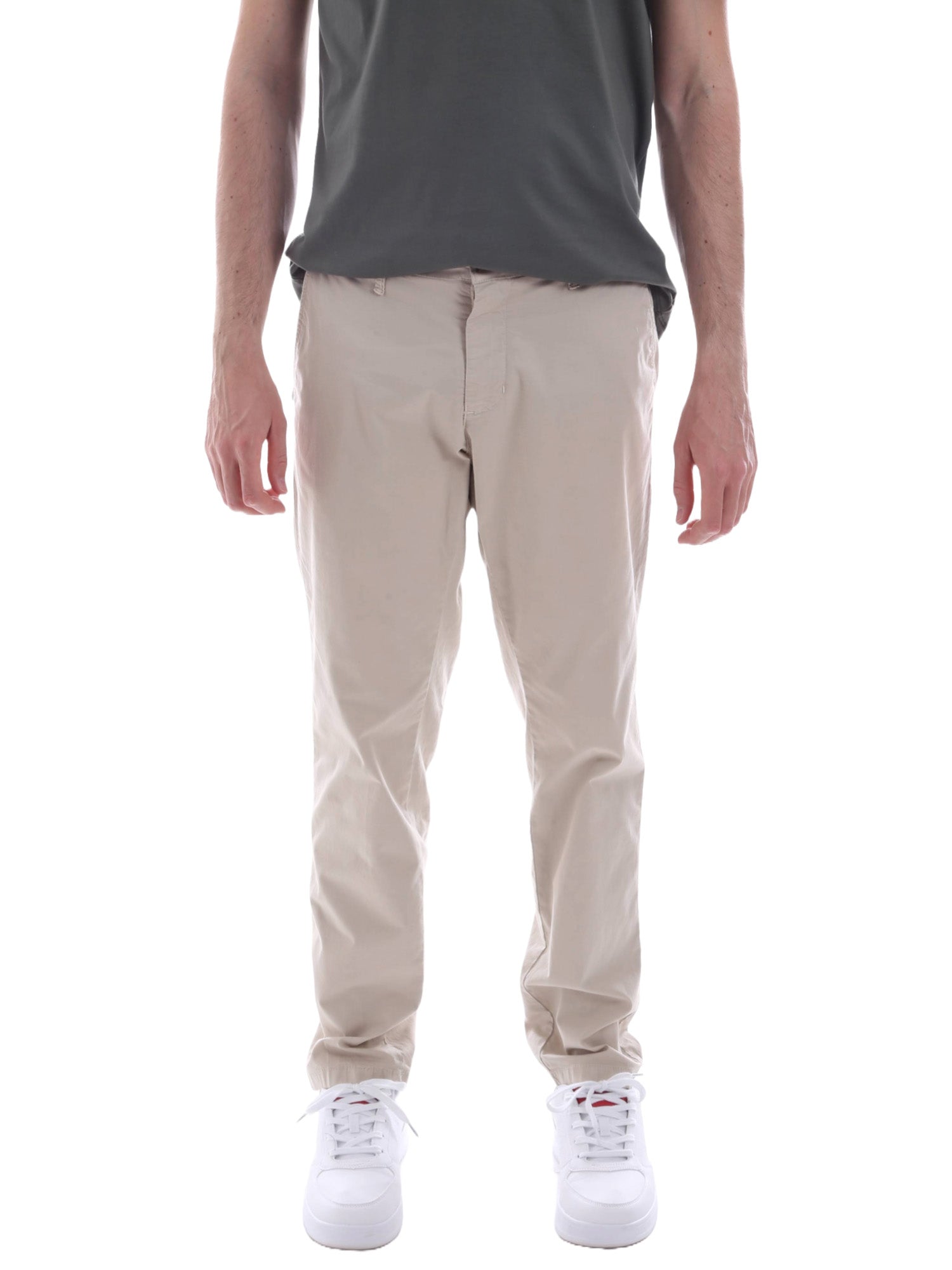 Pantaloni Beige Borgoni Milano
