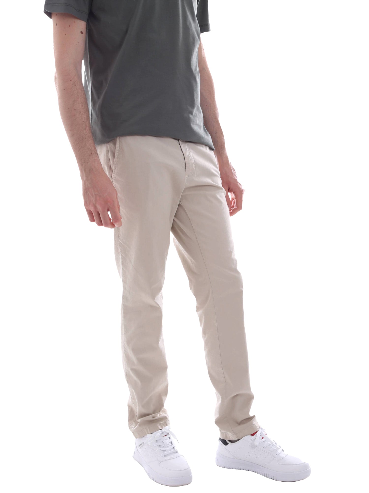 Pantaloni Beige Borgoni Milano