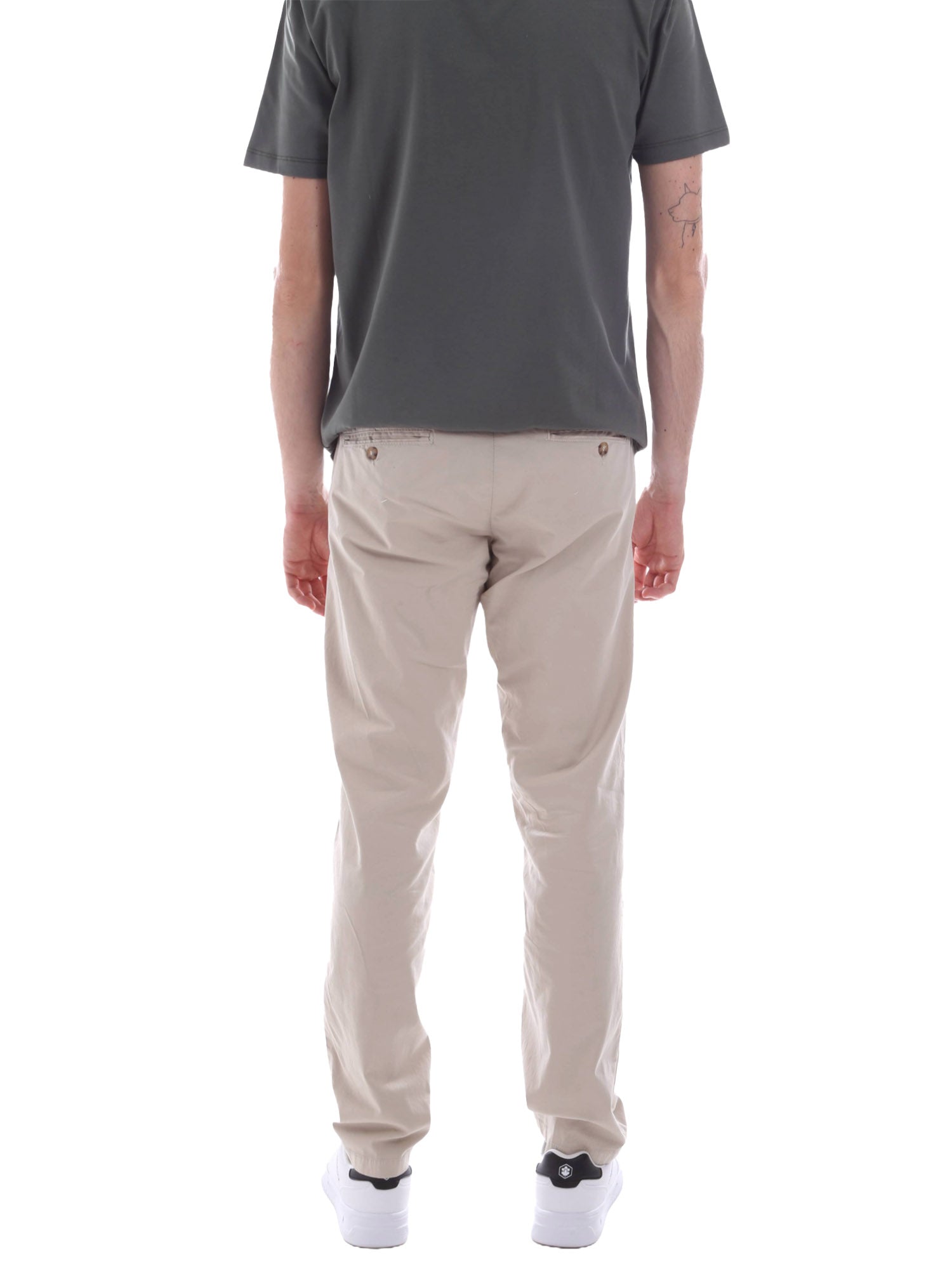Pantaloni Beige Borgoni Milano