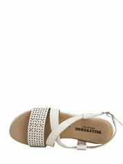 Sandali zeppa Bianco Valleverde