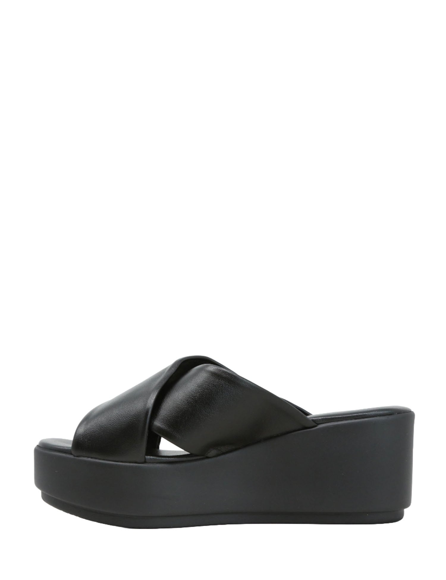 Sandali zeppa Nero Valleverde