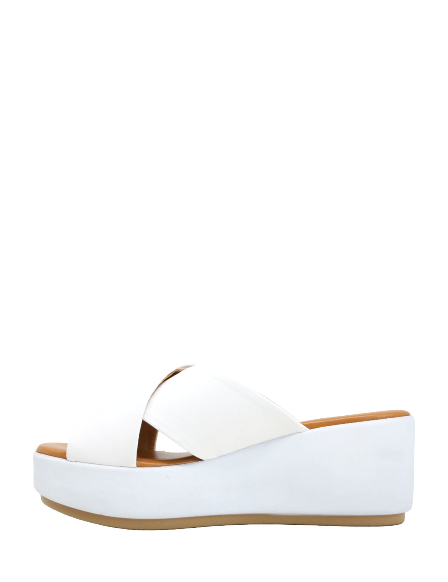 Sandali zeppa Bianco Valleverde
