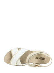 Sandali con strappi Bianco Igi&co