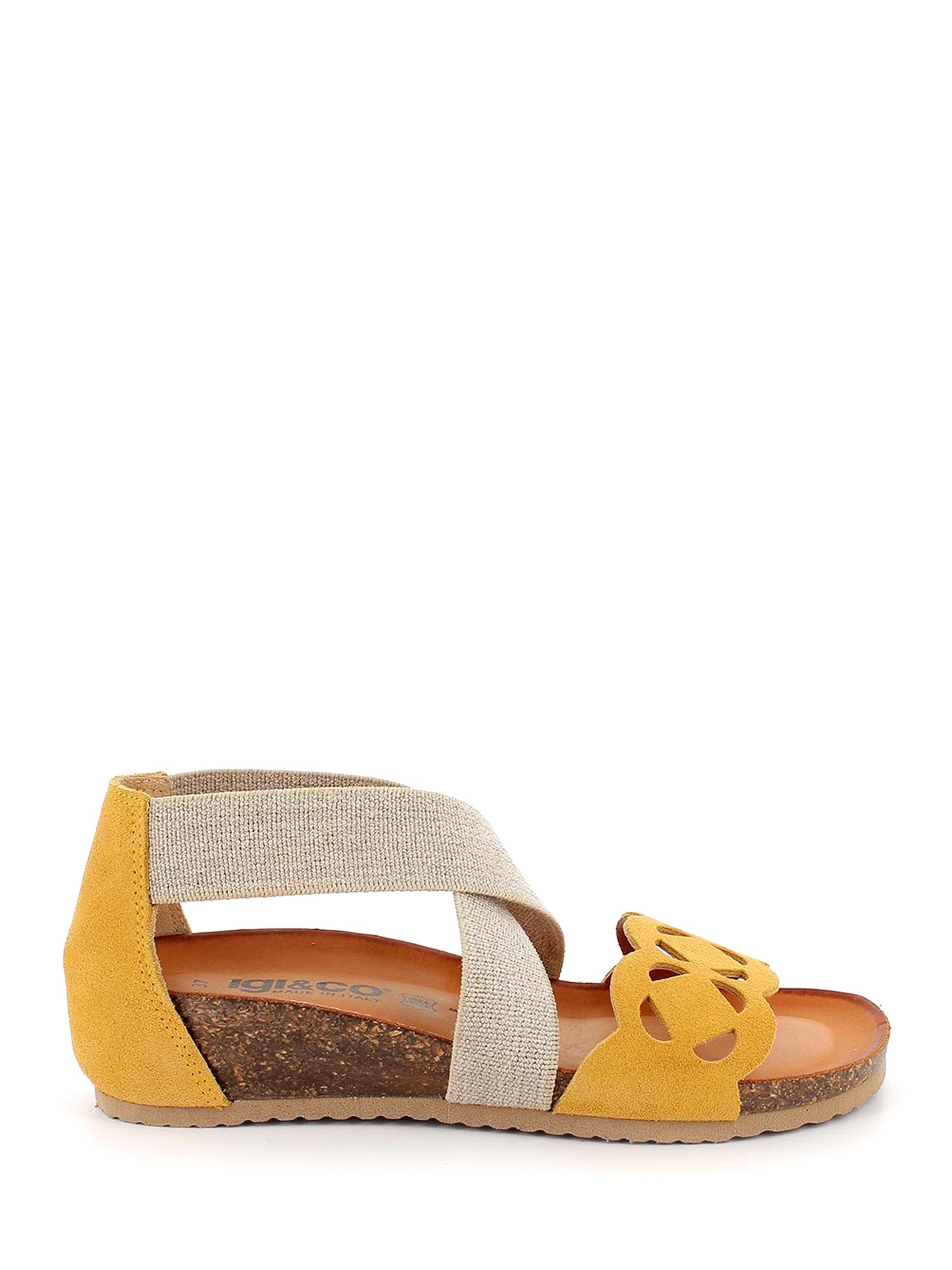 Sandali zeppa Giallo Igi&co