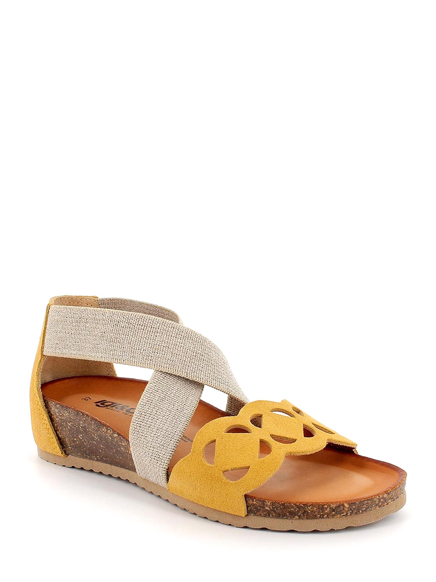 Sandali zeppa Giallo Igi&co